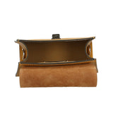 Eolara Borsa a spalla da donna Vera pelle 193842-SENAPE Gave Lux