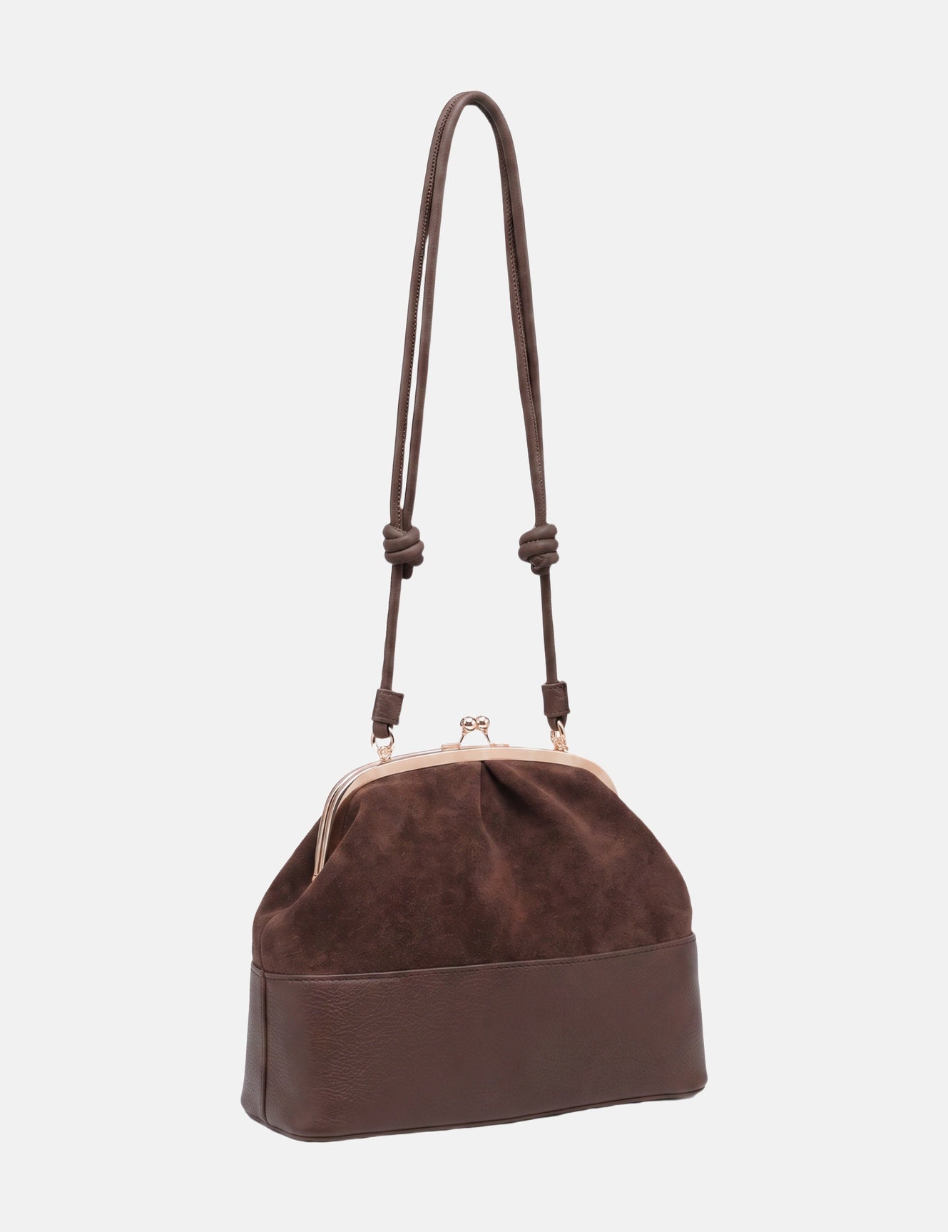 Borsa a Mano in Poliestere 100% Marrone