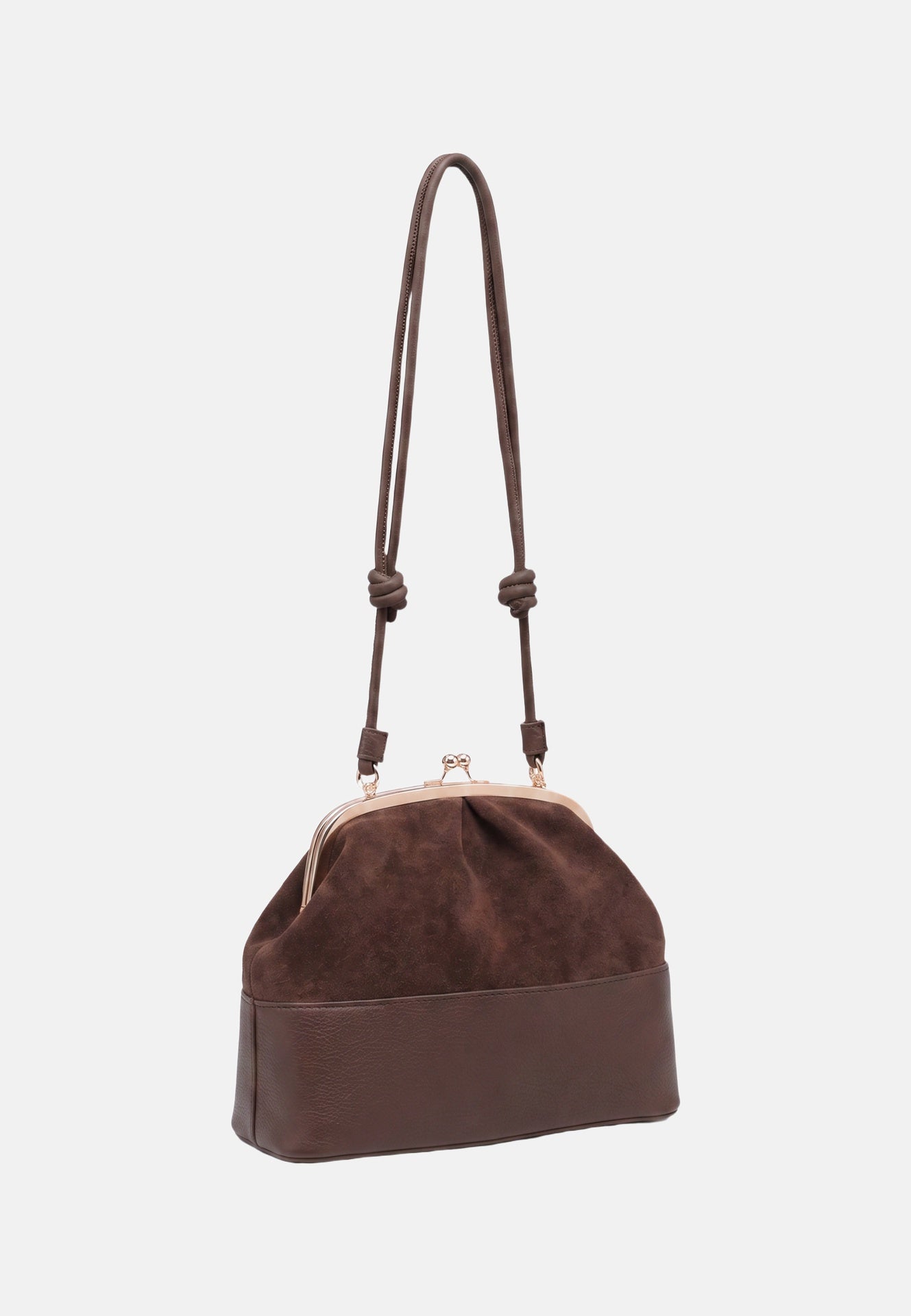 Borsa a Mano in Poliestere 100% Marrone