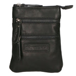 Borsa a tracolla da uomo 100% vera pelle HILB-3190-BLACK NERO Hill Burry