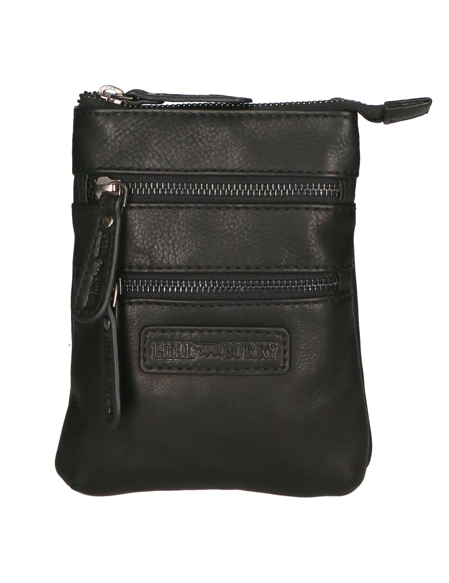 Borsa a tracolla da uomo 100% vera pelle HILB-3190-BLACK NERO Hill Burry