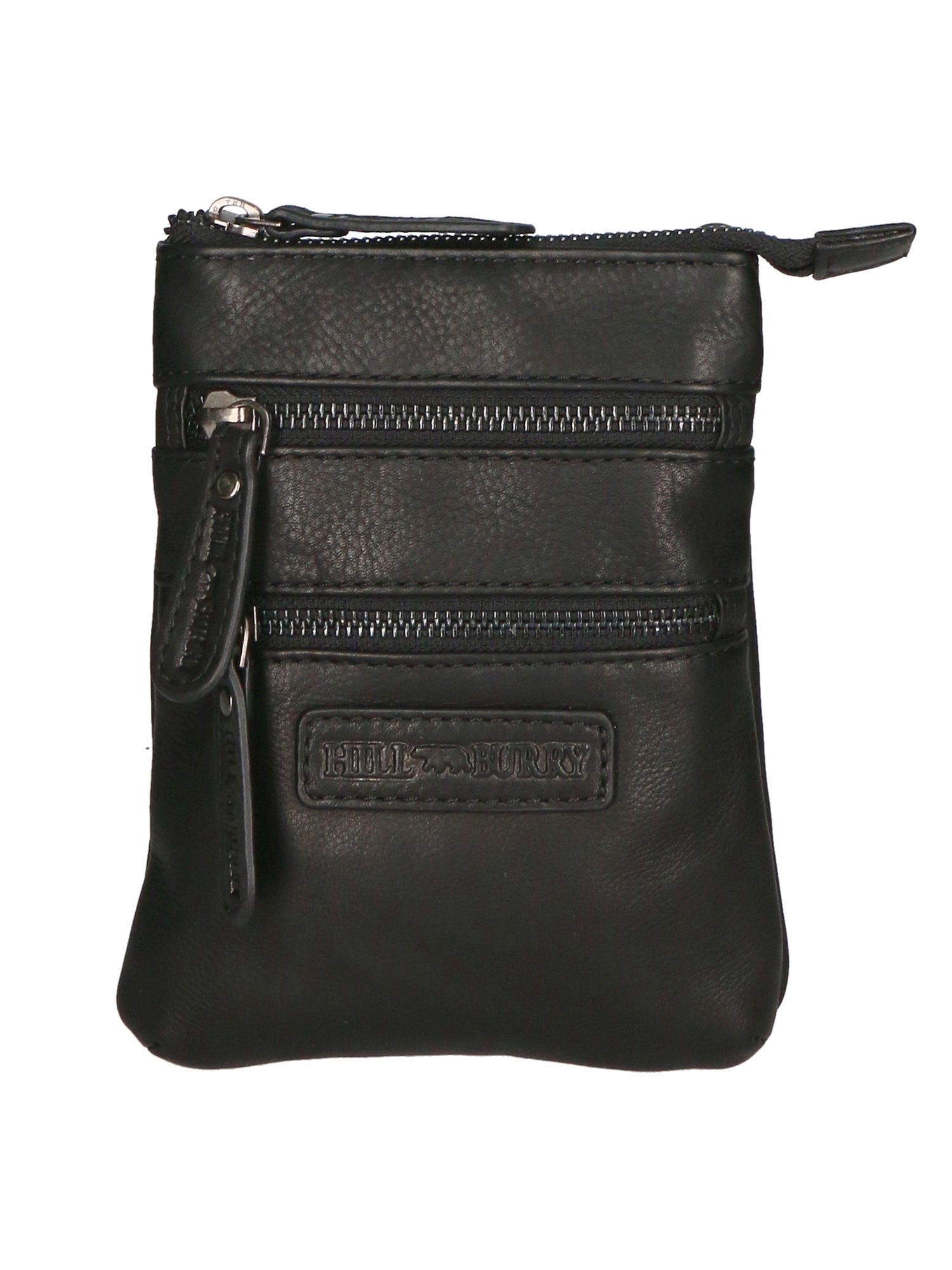 Borsa a tracolla da uomo 100% vera pelle HILB-3190-BLACK NERO Hill Burry