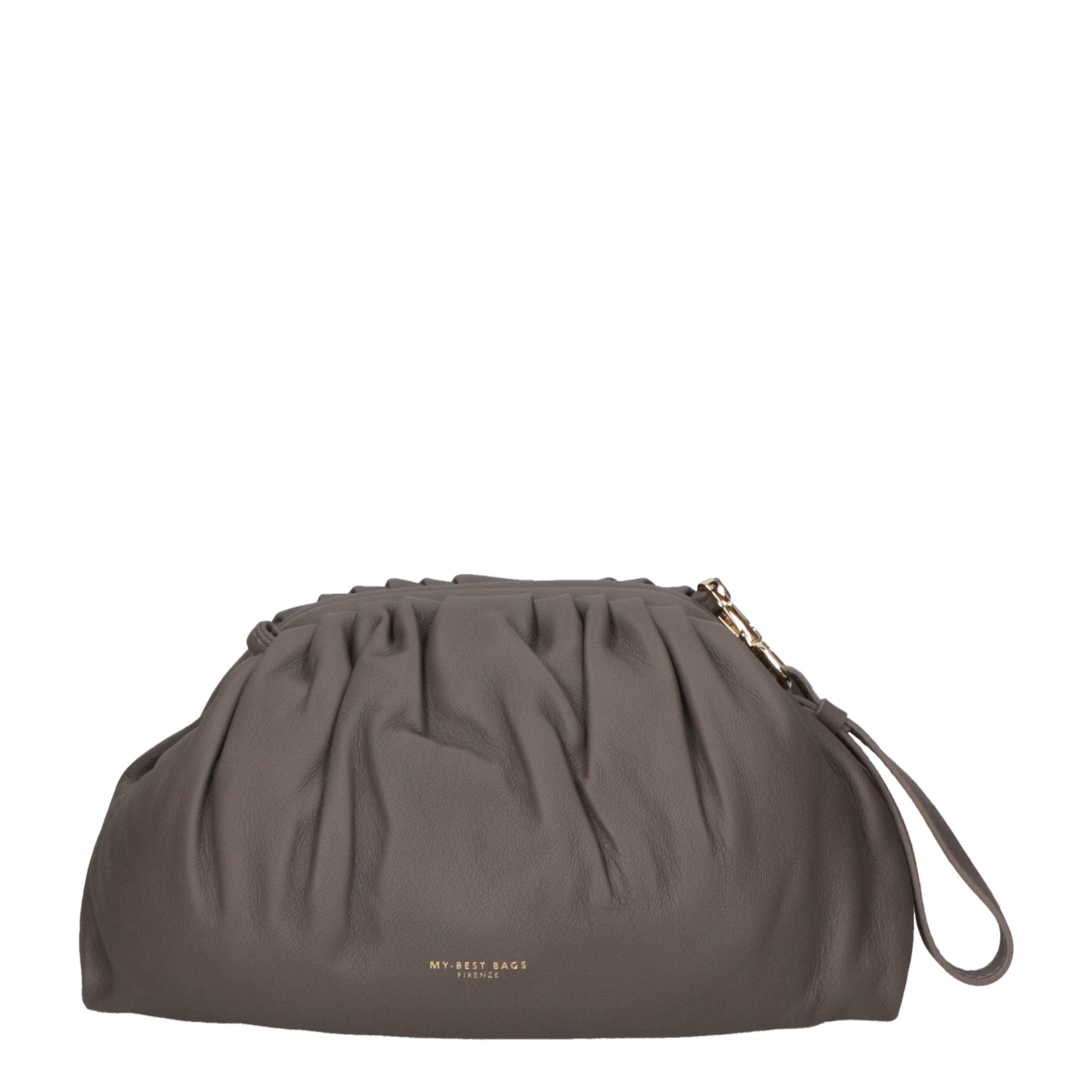 Borsa a tracolla da donna 100% pelle MYB-8013-FW-ASFALTO 22 My Best Bag