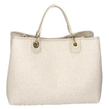Borsa a mano da donna Paglia & Pelle MYB-05168-SS-148+D37 LATTE My Best Bag
