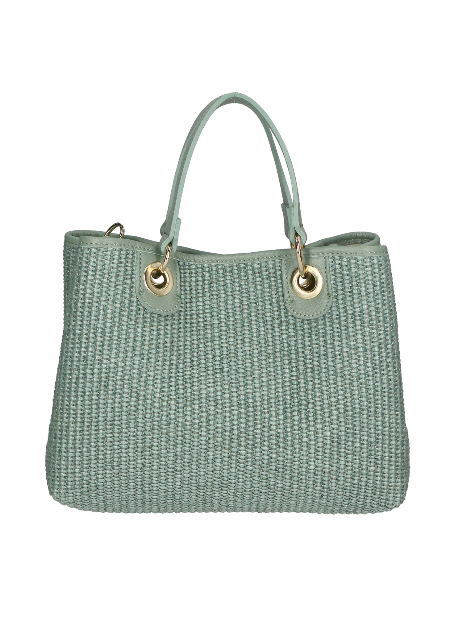 Borsa a mano da donna Paglia & Pelle MYB-05167-SS-331+D96 MENTA My Best Bag