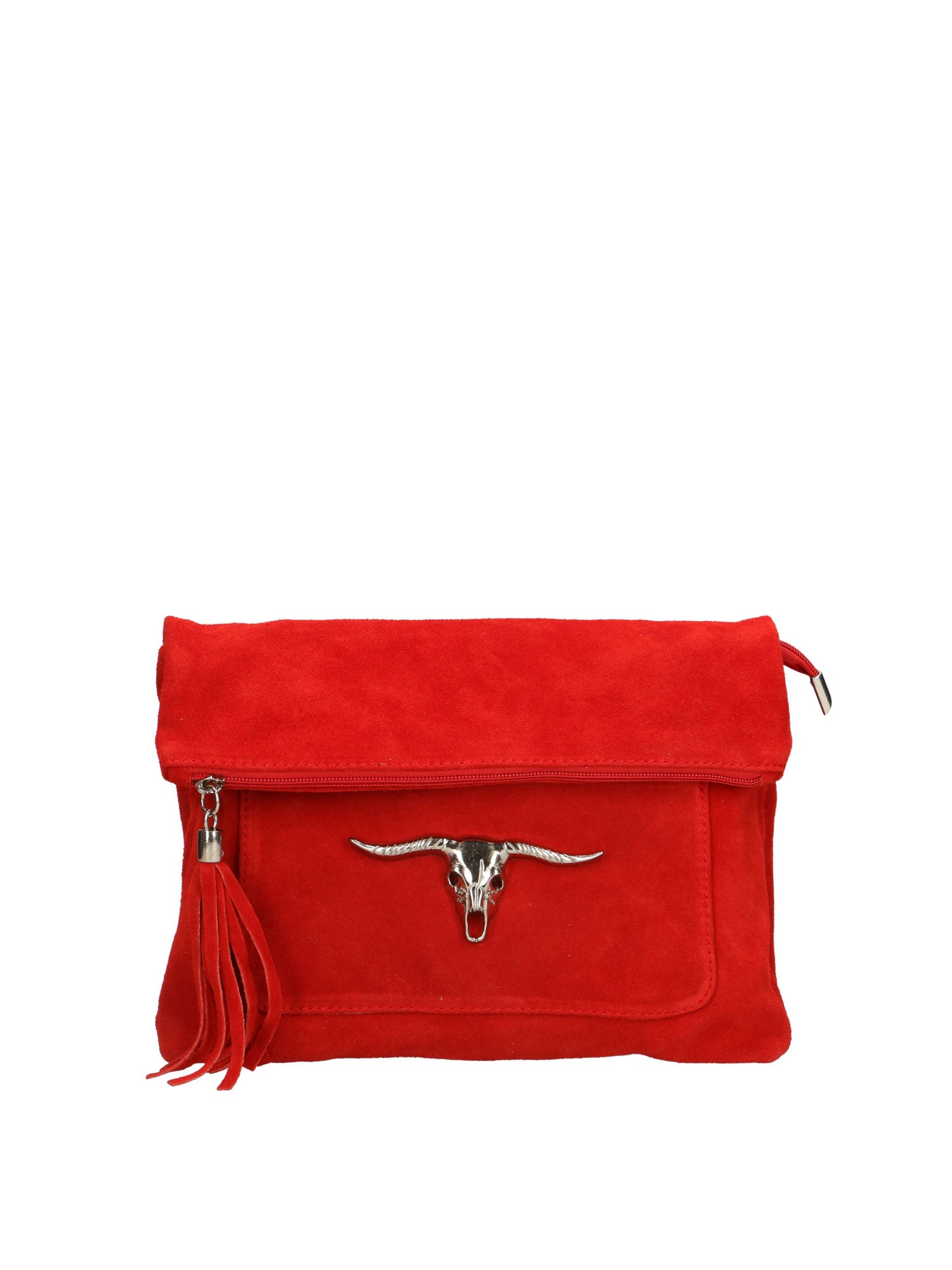 Valencia Borsa a tracolla da donna Vera pelle 8651-ROSSO Gave Lux