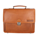 Borsa da lavoro uomo in vera pelle RFID HILB-3154-CUOIO Hill Burry