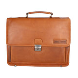 Borsa da lavoro uomo in vera pelle RFID HILB-3154-CUOIO Hill Burry