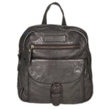 Zaino da donna in vera pelle Borsa fashion HILB-1715W-NERO Hill Burry