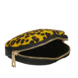 Rachele Pochette donna vera pelle Zip 02535-GHEPARDO GIALLO Gave Lux
