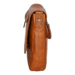 Borsa a tracolla da uomo in vera pelle RFID HILB-6155-CUOIO Hill Burry