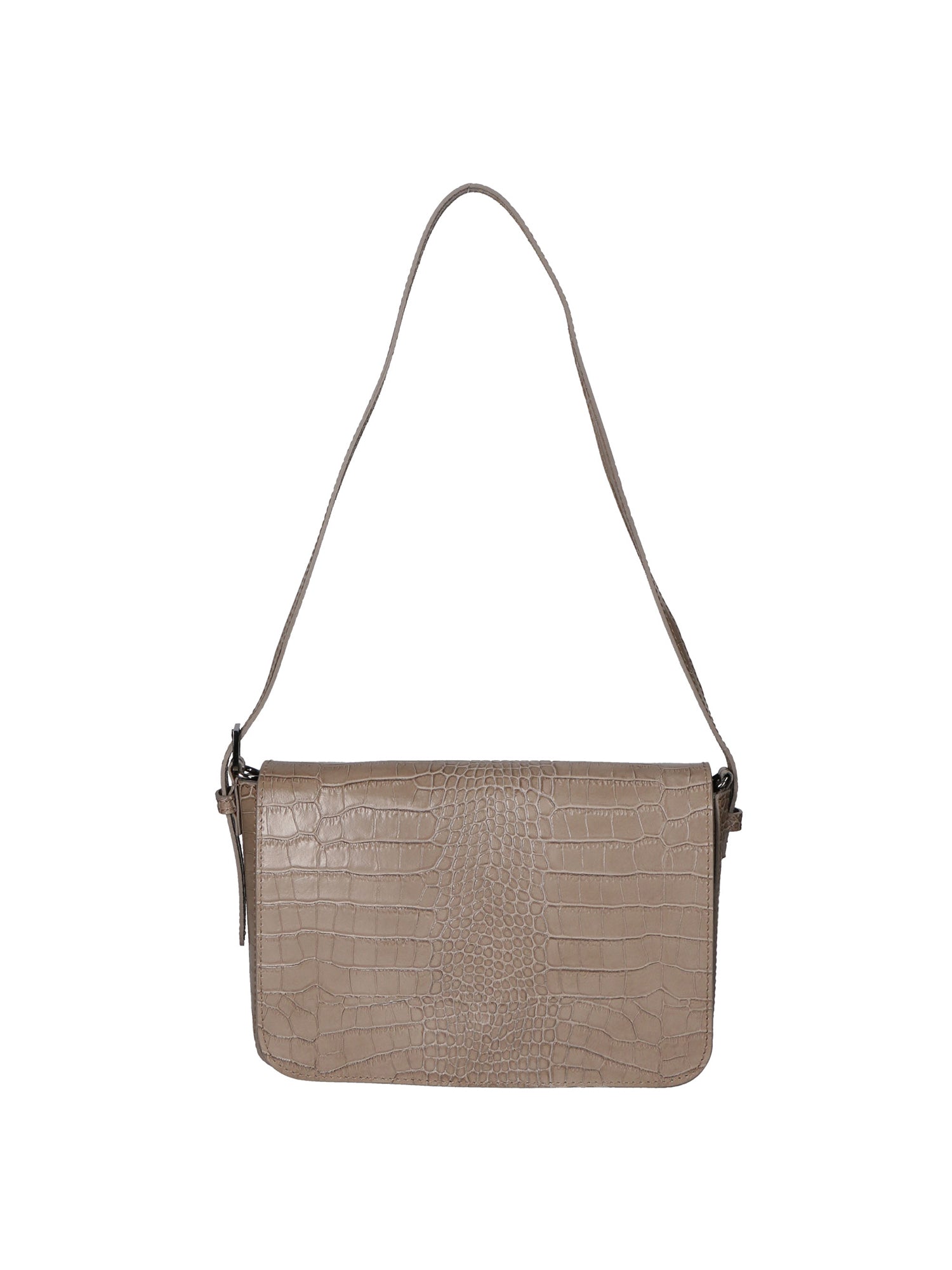 Azzurra Borsa a spalla da donna Vera pelle croco 05699-C40 TAUPE SCURO DARK TAUPE Gave Lux