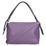Vivienne Borsa a spalla da donna Vera pelle 06674-D87 VIOLET + D24 BLU Gave Lux