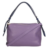 Vivienne Borsa a spalla da donna Vera pelle 06674-D87 VIOLET + D24 BLU Gave Lux