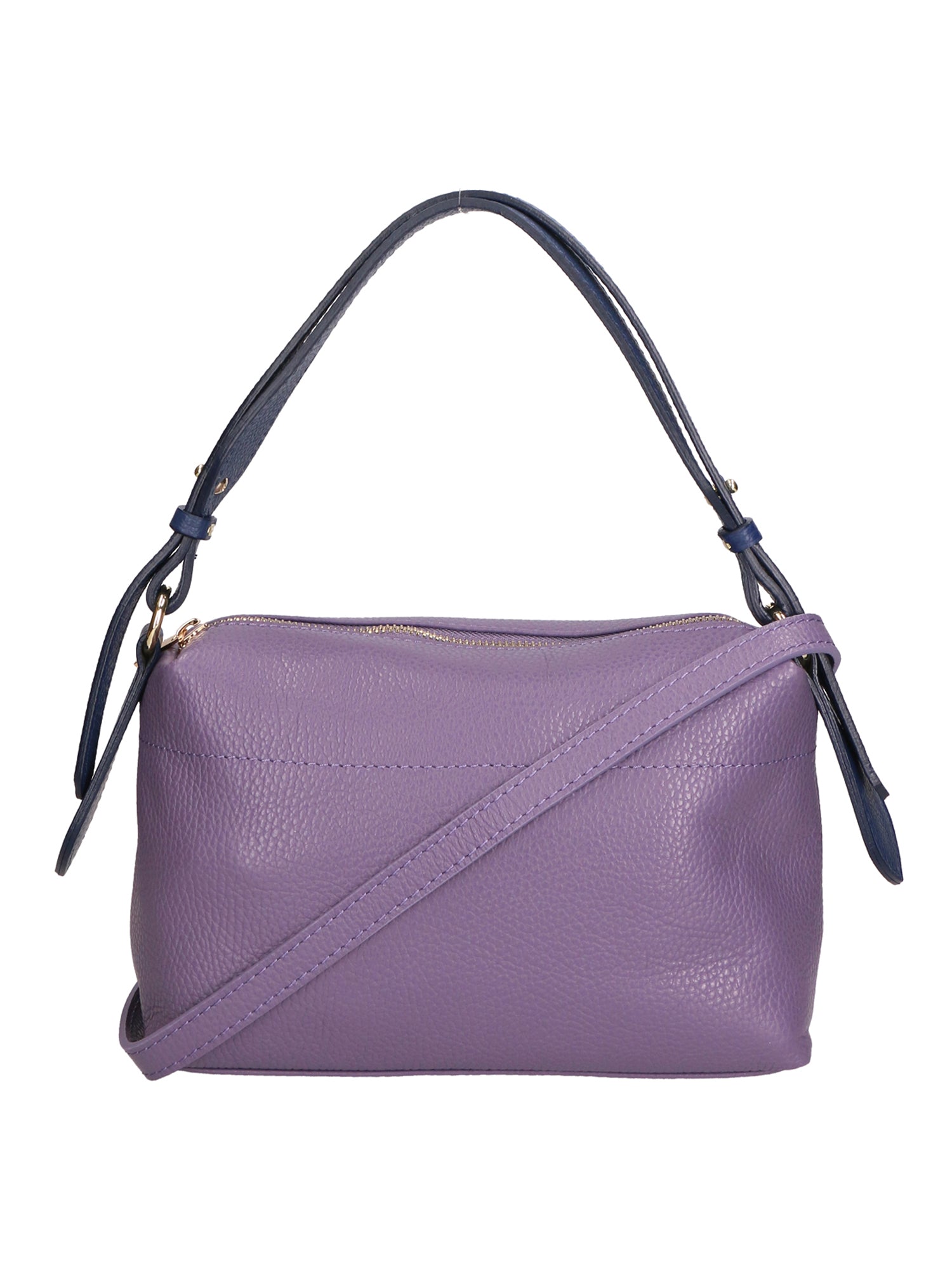 Vivienne Borsa a spalla da donna Vera pelle 06674-D87 VIOLET + D24 BLU Gave Lux