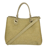 Borsa a mano da donna Paglia & Pelle MYB-05167-SS-467+D105 LIME My Best Bag