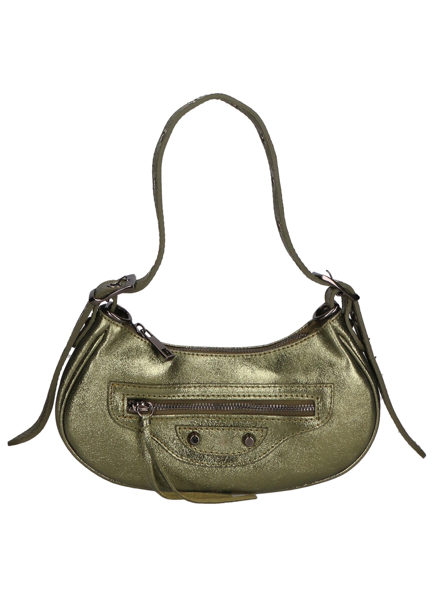 Gloria Borsa a mano da donna Vera pelle 05708L-L007 VERDE Gave Lux