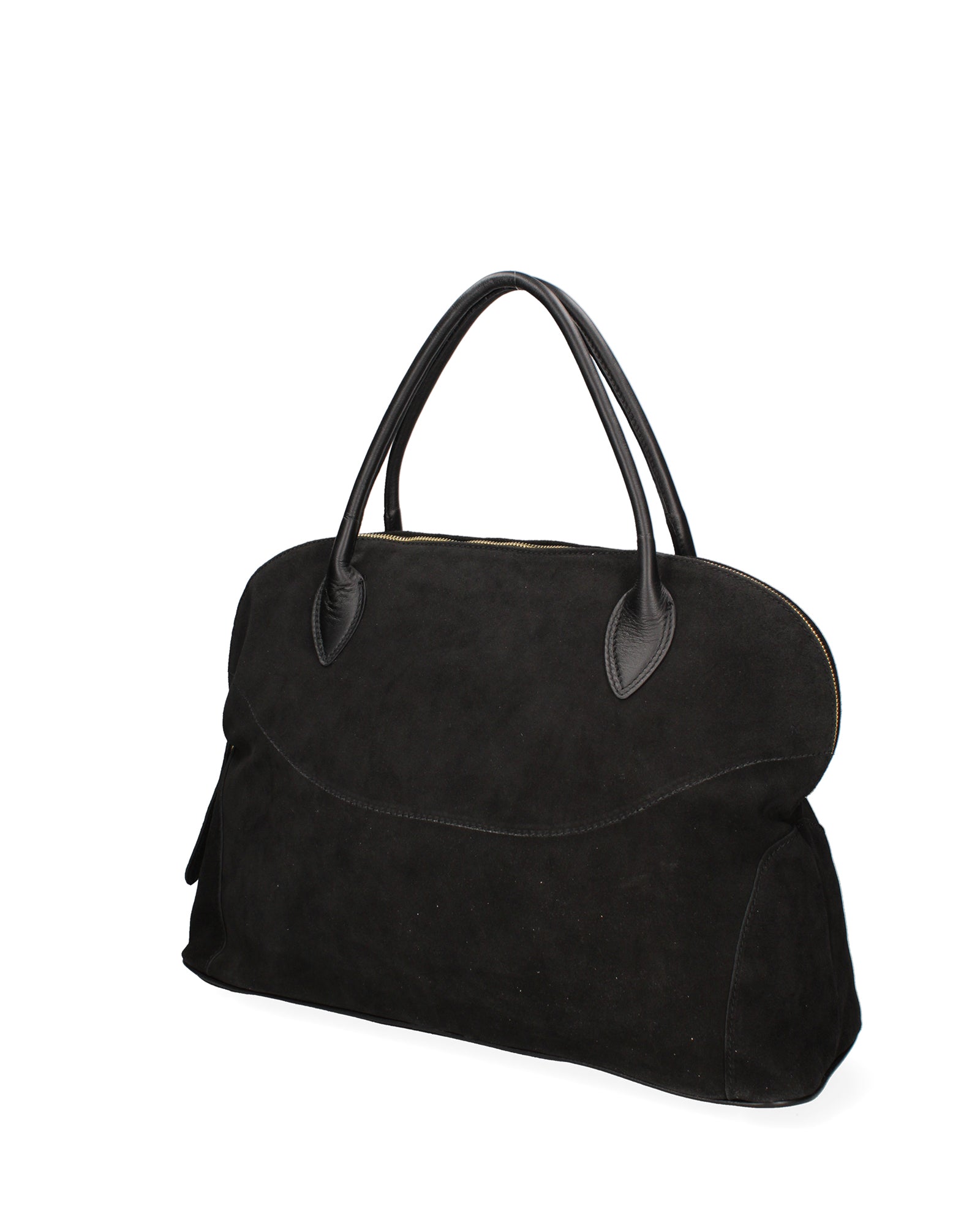 Borsa a mano da donna 100% pelle scamosciata MYB-6014-FW-NERO My Best Bag