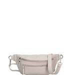 Marsupio da donna in vera pelle 100% pelle 07240-D86 GRIGIO PERLA Roberta Rossi