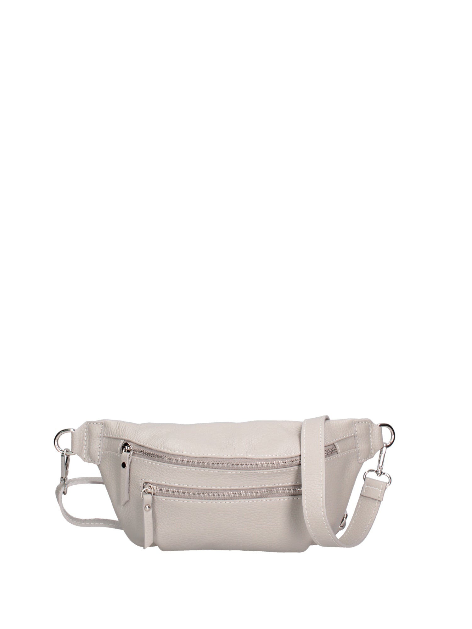 Marsupio da donna in vera pelle 100% pelle 07240-D86 GRIGIO PERLA Roberta Rossi