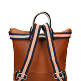 Borsa a mano convertibile in zaino da donna In Vera pelle Made in Italy 43x38x12 cm