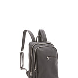 Zaino in vera pelle unisex 100% cotone 4316-NERO Alessia Firenze