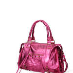 Novara Borsa a spalla da donna Vera pelle 06090 LM-L023 FUXIA Gave Lux