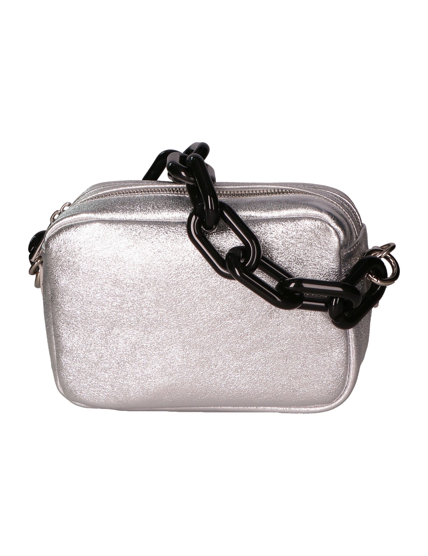 Barbara Borsa a spalla da donna Vera pelle 05706-L001 ARGENTO Gave Lux