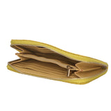 Carmela Portafoglio donna vera pelle Zip 10033-GIALLO Gave Lux