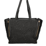 Valoria Pro Borsa a spalla da donna 100% poliuretano B16890GR-NERO Braccialini