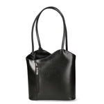 Fabiola Borsa a spalla da donna 100% pelle 9039-NERO BLACK Gave Lux