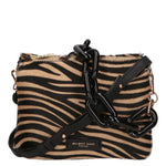Borsa a spalla da donna Vera pelle di cavallino MYB-8021-FW-A24 CUOIO My Best Bag
