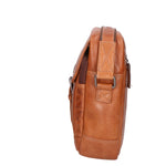 Borsa a tracolla unisex vera pelle 100% pelle di vacchetta SN5863847-TAN Santini Firenze