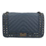 Bologna Borsa a spalla da donna Vera pelle 6590-BLU BLUE Gave Lux