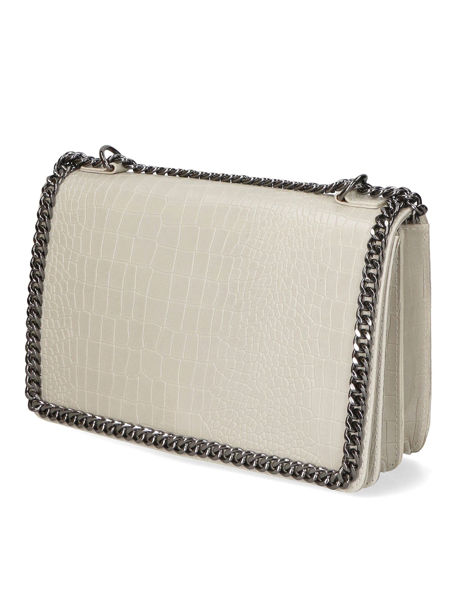 Crystalline Borsa a tracolla da donna Vera pelle 80066-BEIGE Gave Lux