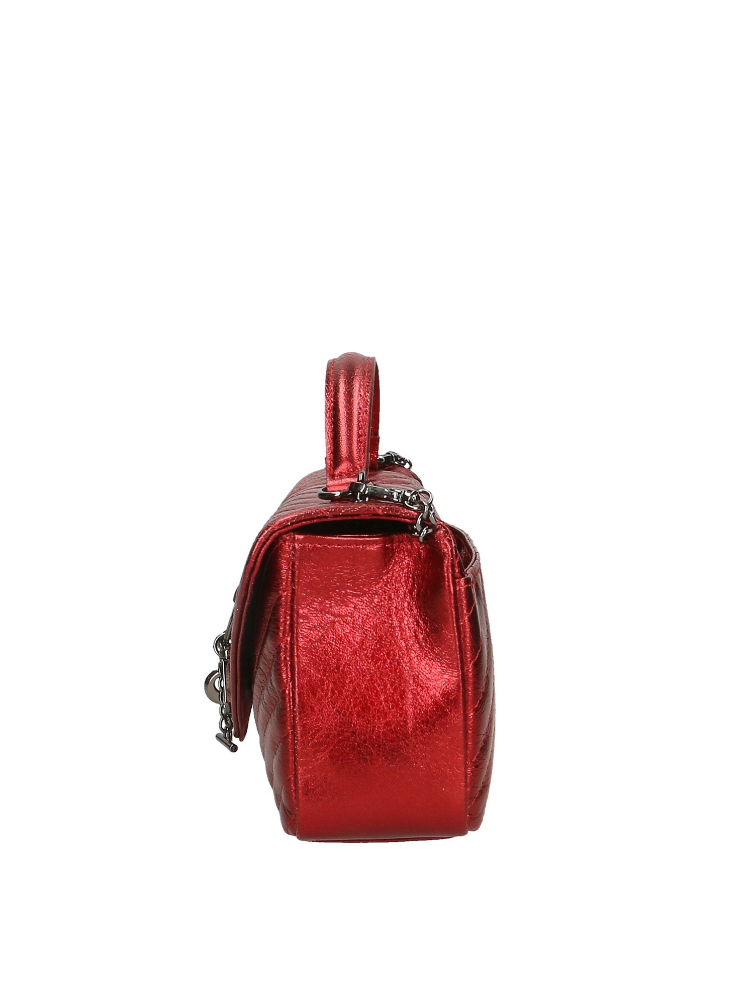 Volterra Borsa a tracolla da donna Vera Pelle 1626-ROSSO Gave Lux