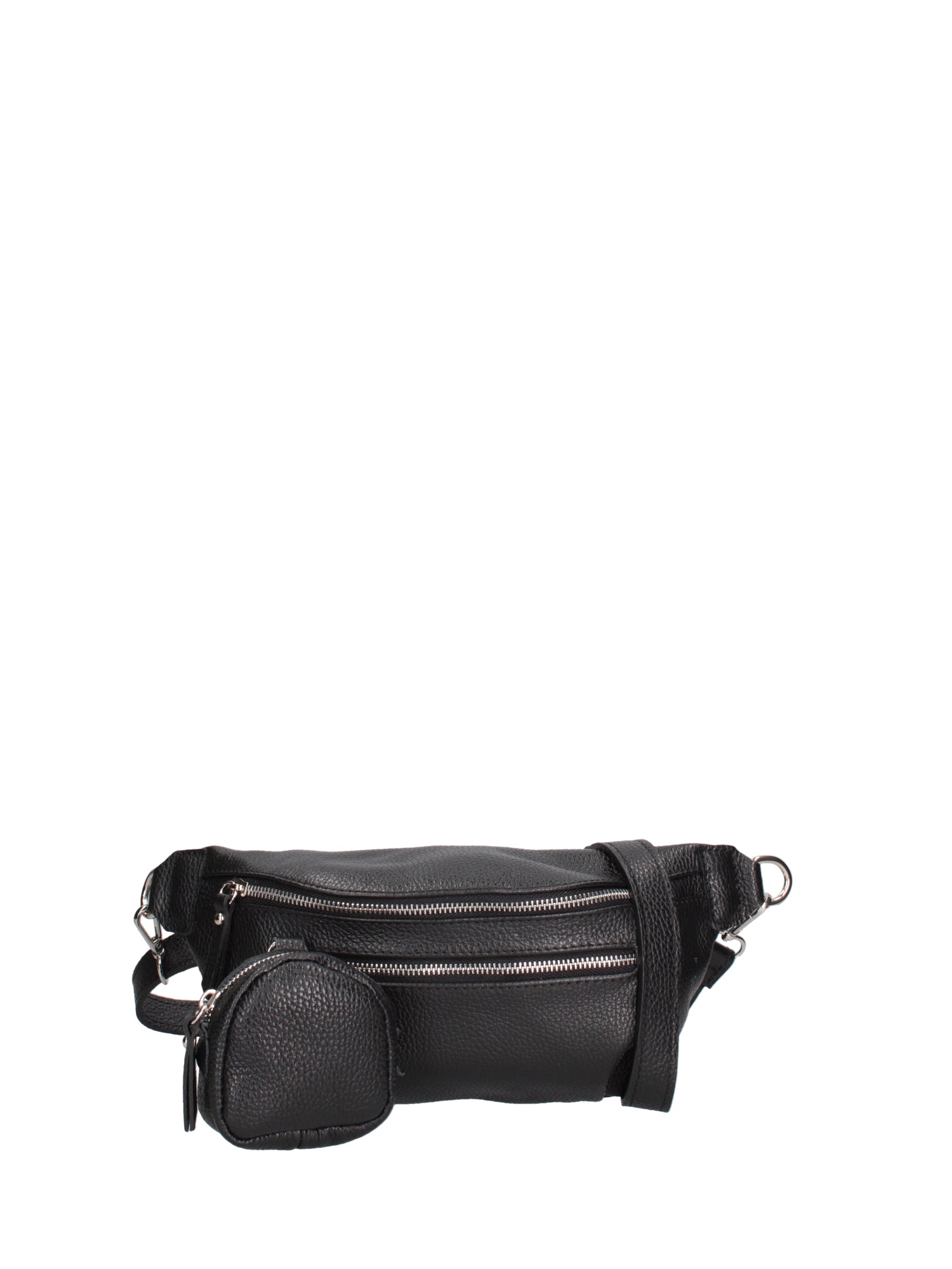 Marsupio da donna in vera pelle 100% pelle 07240-D28 NERO Roberta Rossi
