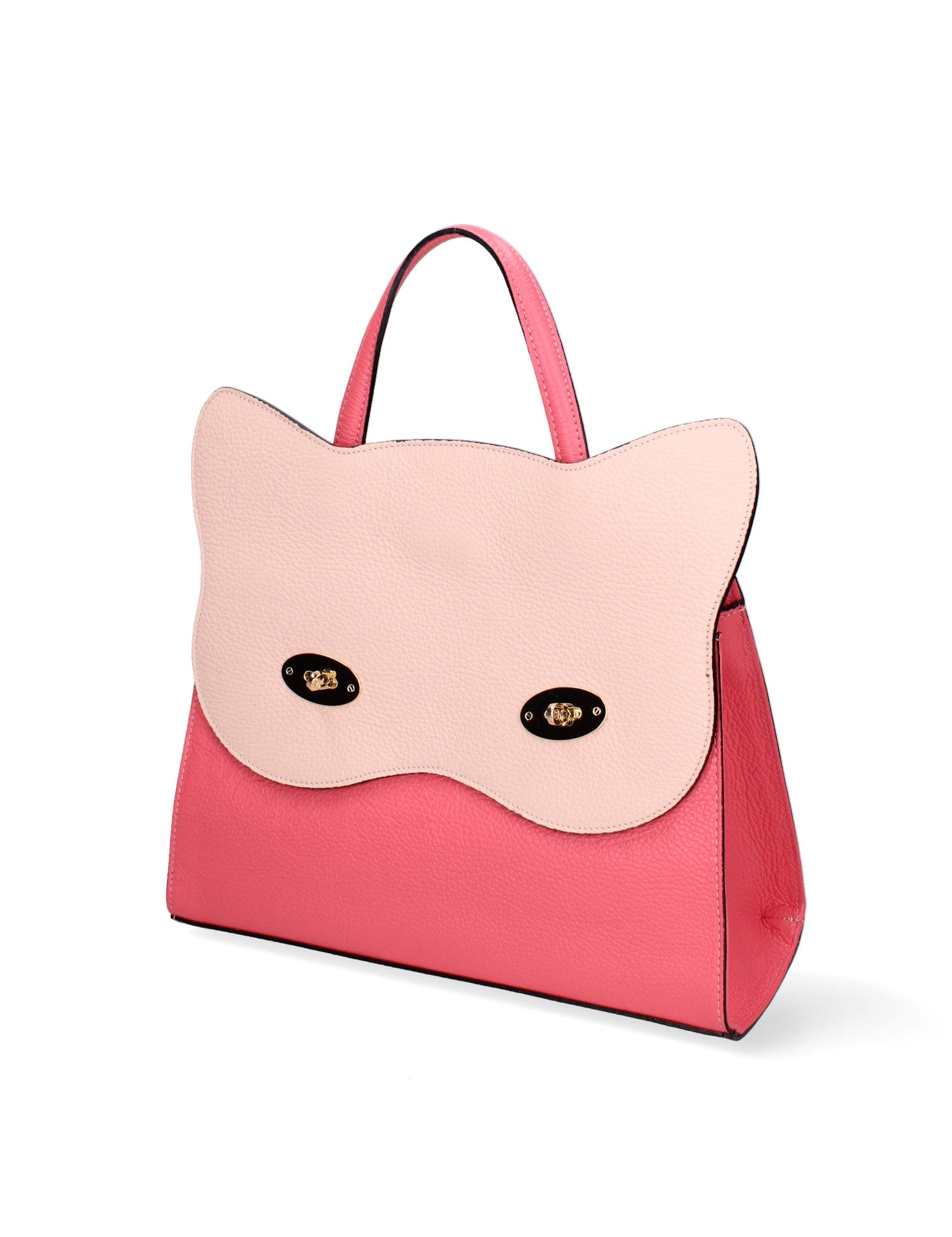 Arancia Borsa a mano da donna 100% pelle 8969-CORALLO+ROSA Gave Lux