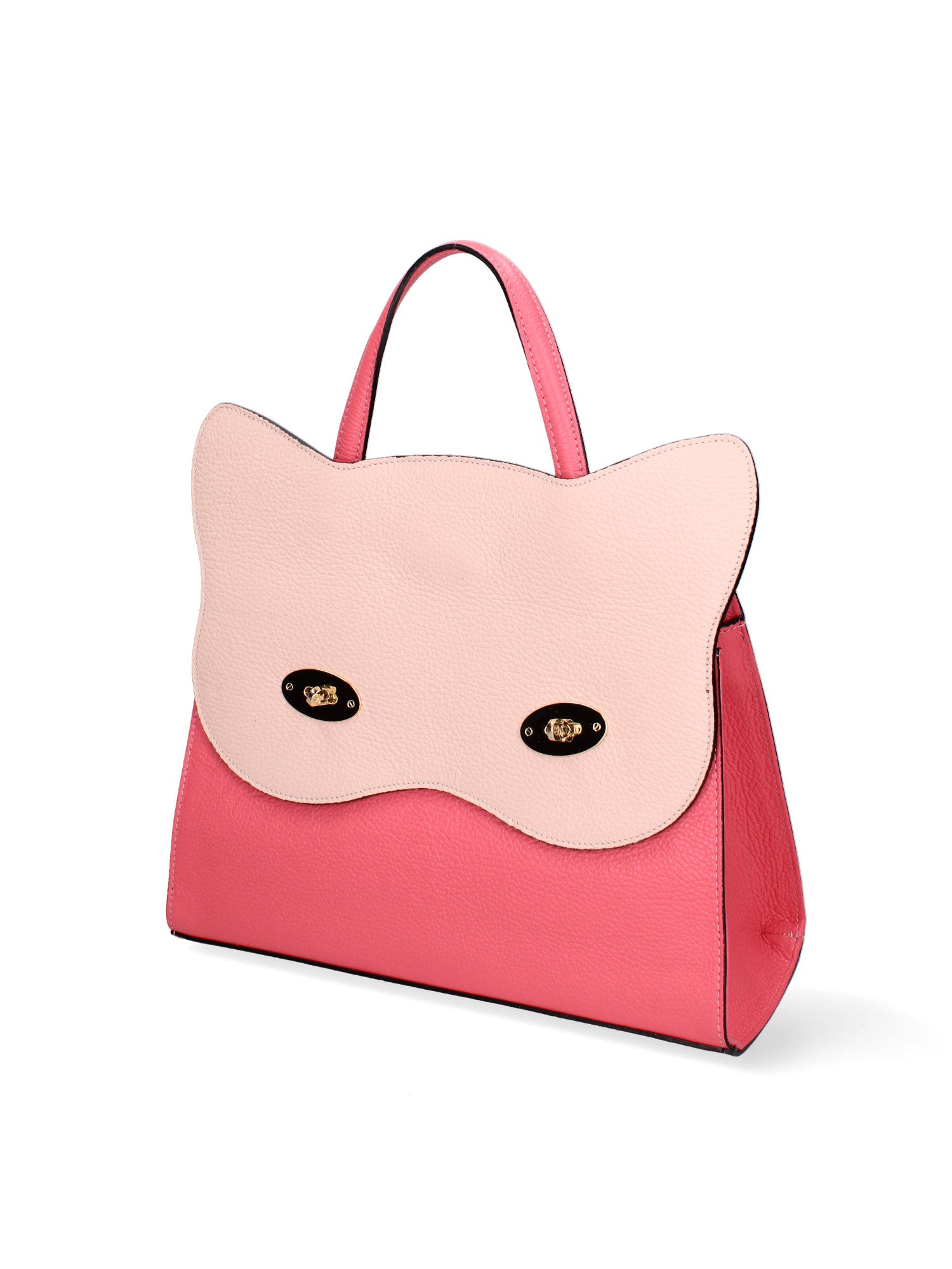 Arancia Borsa a mano da donna 100% pelle 8969-CORALLO+ROSA Gave Lux