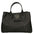 Ascoli Borsa a mano da donna Pelle stampata cocco 7718-NERO BLACK Gave Lux