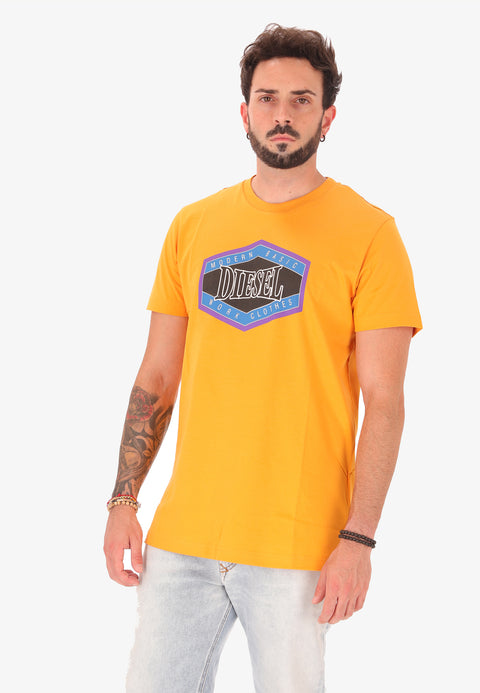 T-Shirt Diesel da uomo | Arancione