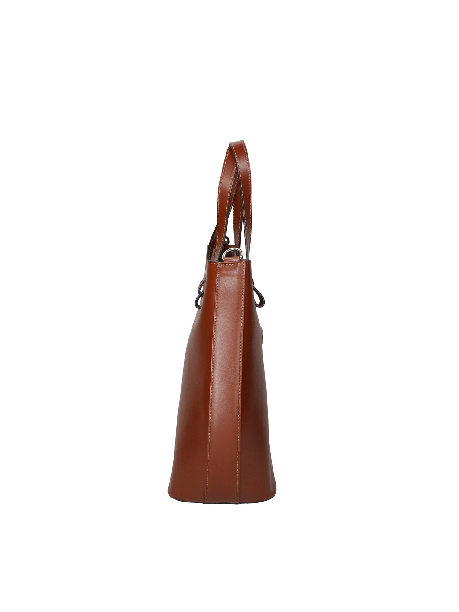 Egle Borsa a mano da donna Vera pelle 80046-MARRONE Gave Lux