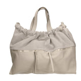 Firenze Borsa a mano da donna Vera pelle 01838-D86 GRIGIO PERLA PEARL GREY Gave Lux