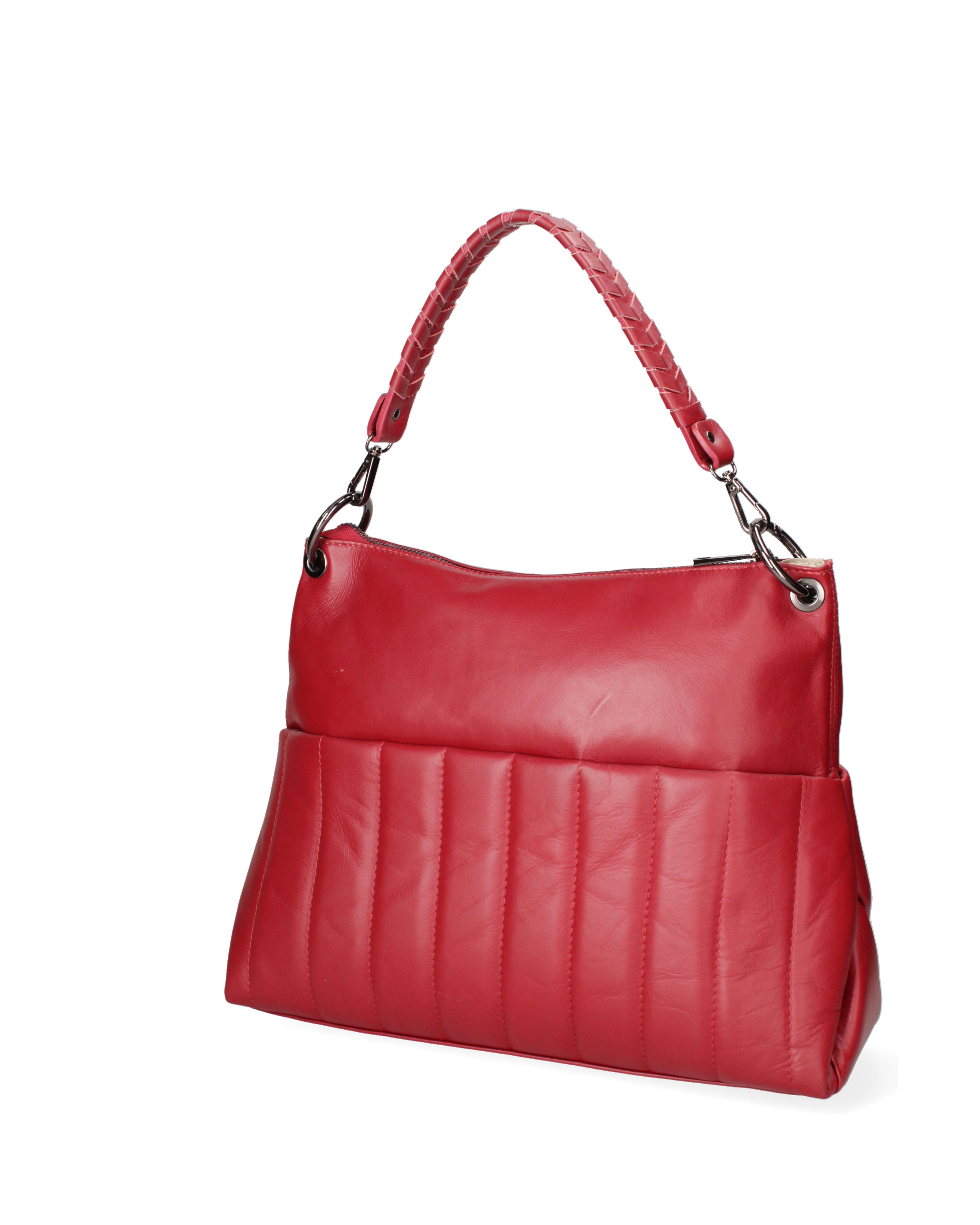 Seraphina Pro Borsa a spalla da donna Vera pelle 3920-S10 RUBINO Gave Lux