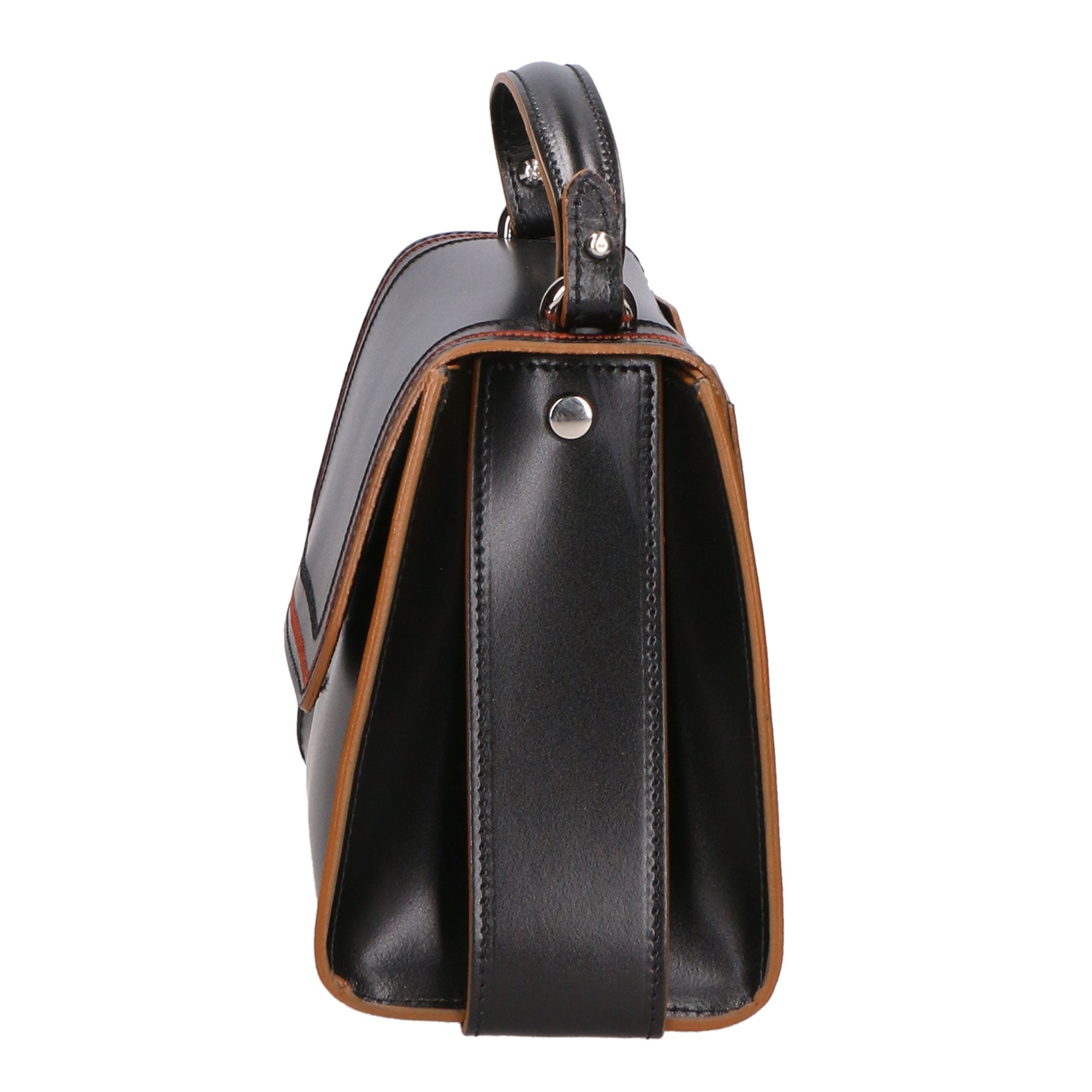Borsa a mano da donna 100% pelle artigianale MYB-6003-FW-C99 NERO My Best Bag