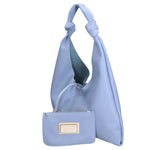Gwenda Borsa a spalla da donna Vera pelle 06008-D220 AZZURRO Gave Lux