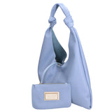 Gwenda Borsa a spalla da donna Vera pelle 06008-D220 AZZURRO Gave Lux