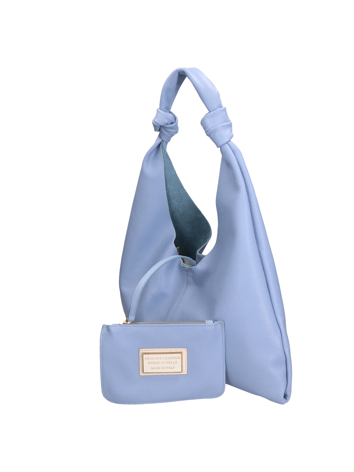 Gwenda Borsa a spalla da donna Vera pelle 06008-D220 AZZURRO Gave Lux