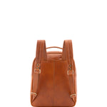 Zaino unisex in vera pelle Made in Italy 100% cotone 4048-MIELE Alessia Firenze