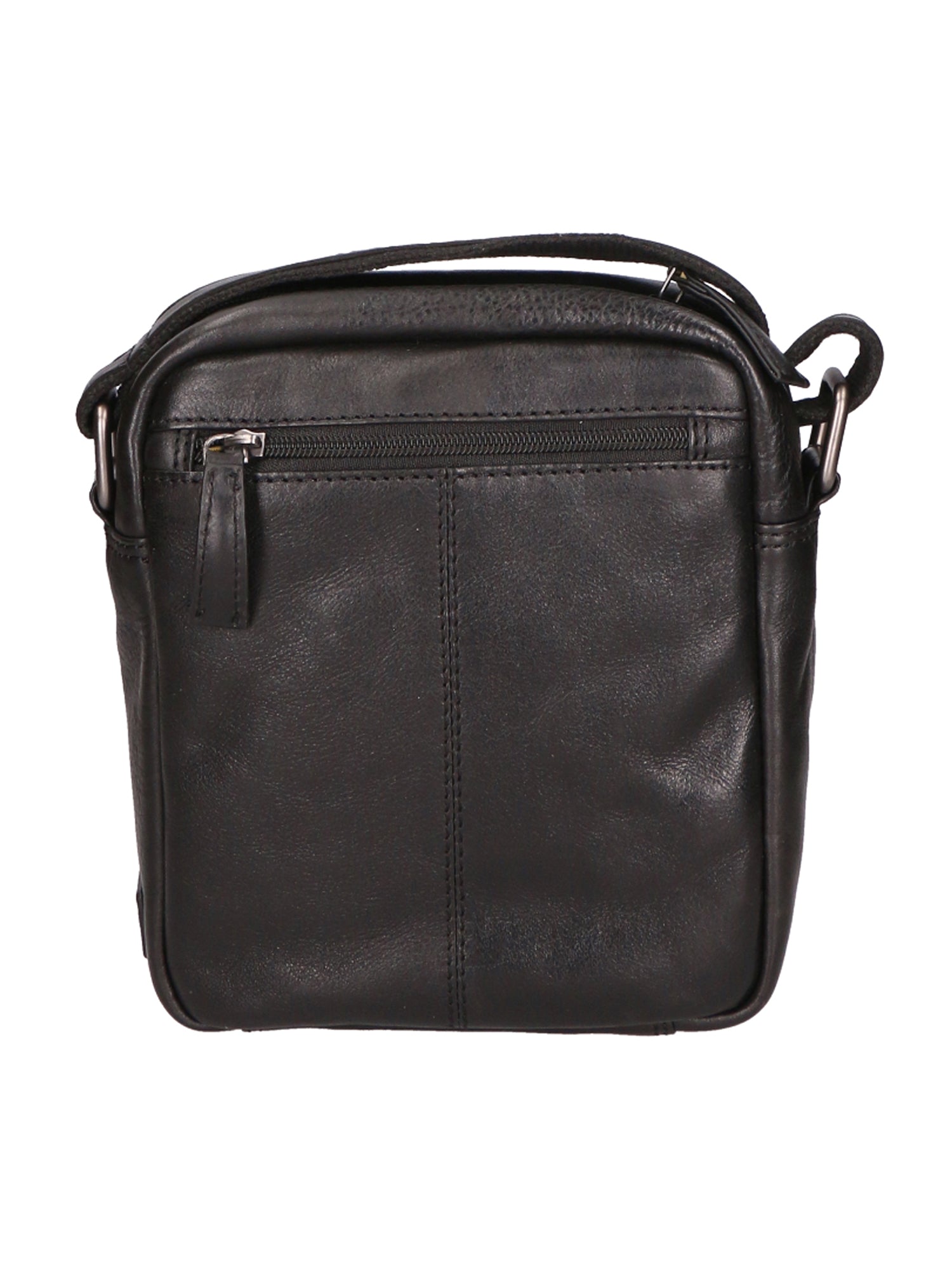 Borsa a tracolla unisex vera pelle 100% Made in Italy SN5862547-BLACK Santini Firenze